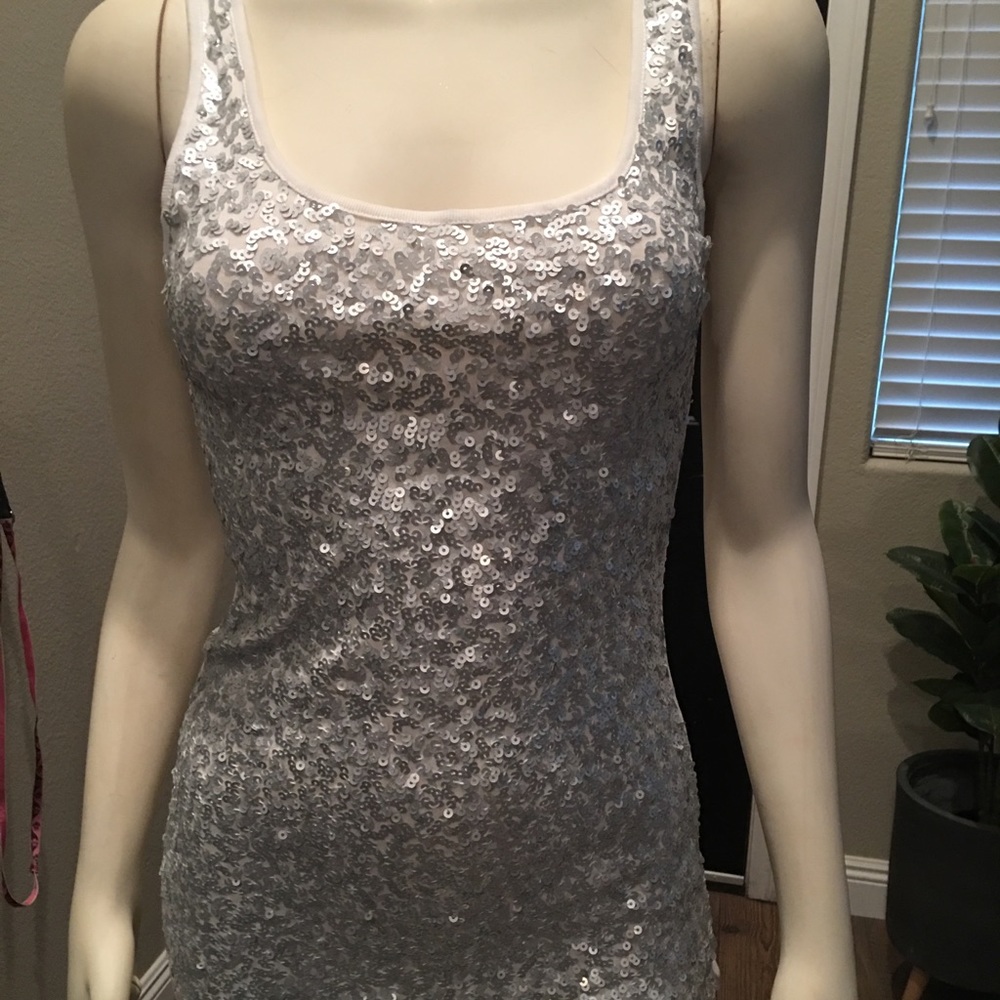 Sequined tank top!